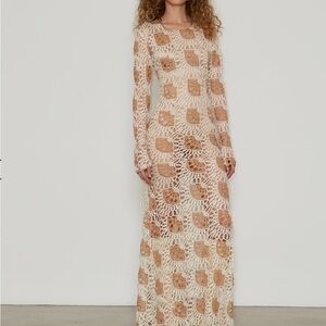 Crochet Long Sleeve Dress